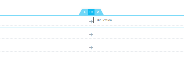 edit section button elementor