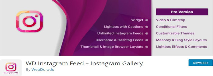 WD Instagram Feed plugin